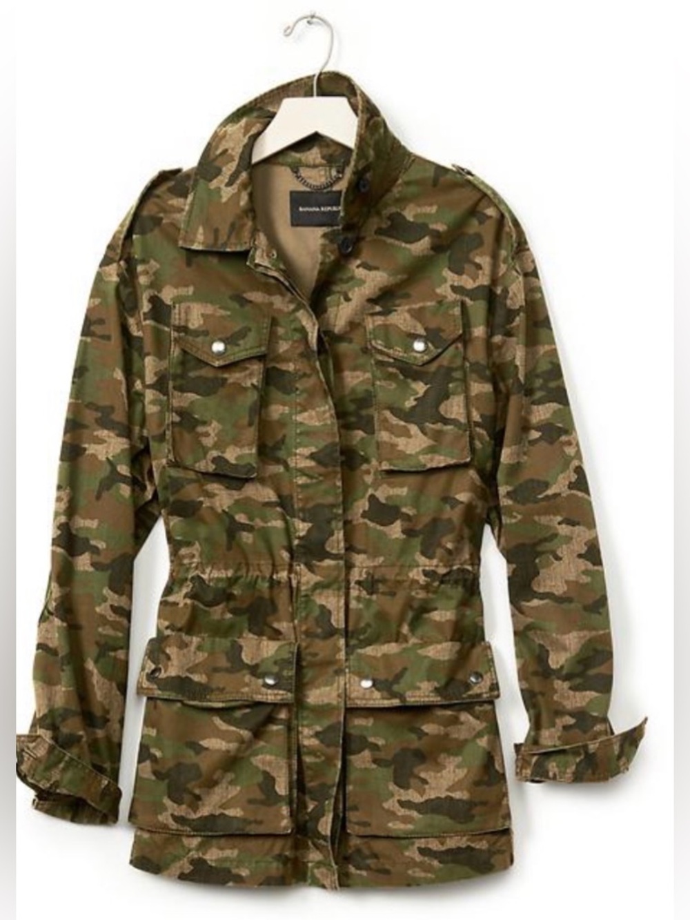 NWOT Banana Republic Women’s Camo Military Jacket In Size L